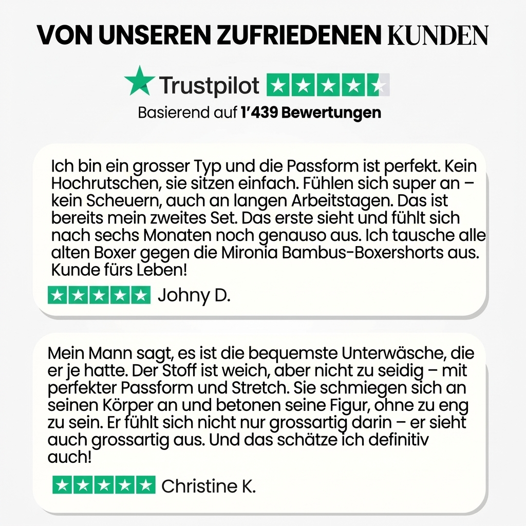 Bambus-Boxer, die deinen Tag verändern.